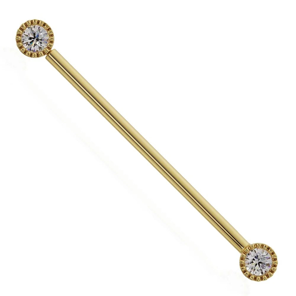 Celestial Ear Piercing Harmony - Diamond Perlage Industrial
