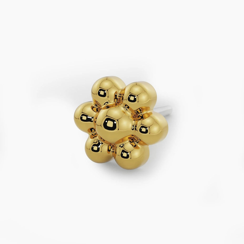 Luminous Nose Stud Allure - Teeny Flower Piercing