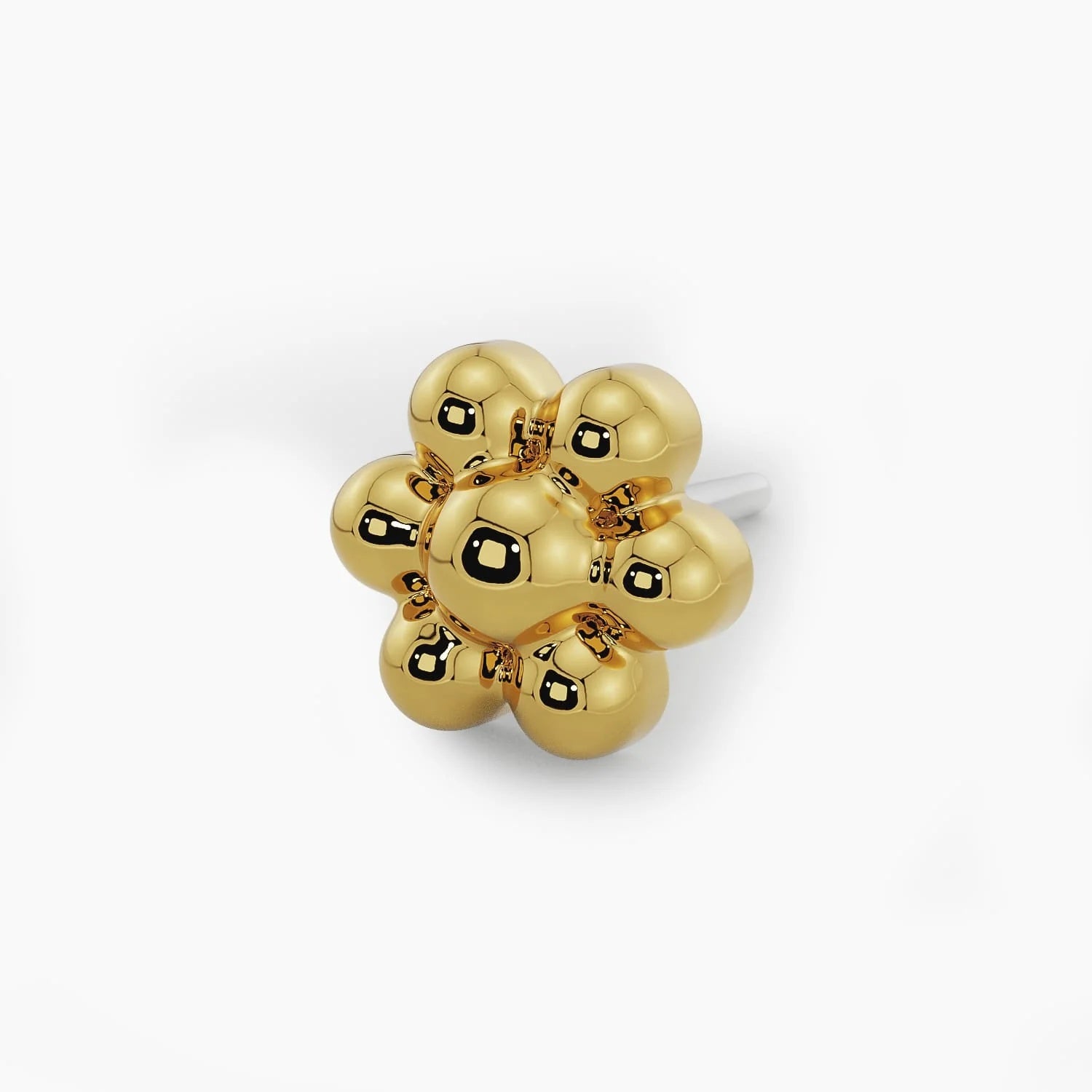 Luminous Nose Stud Allure - Teeny Flower Piercing