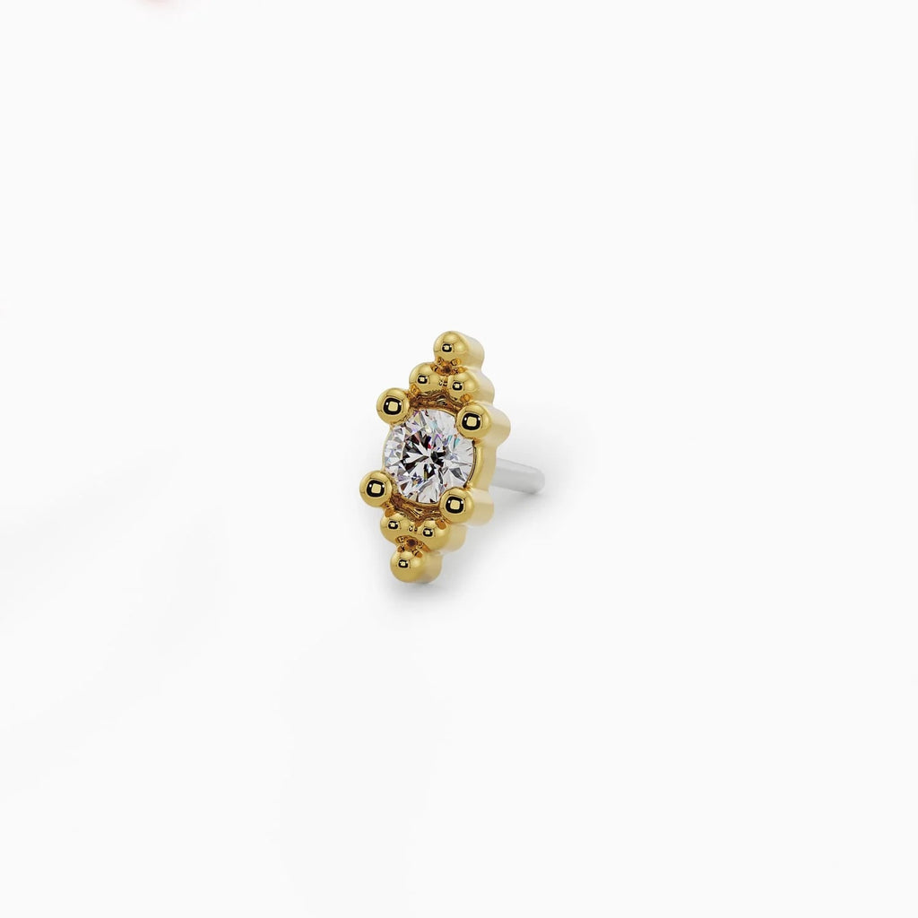 Celestial Nose Stud Allure - Bali Blossom Diamond