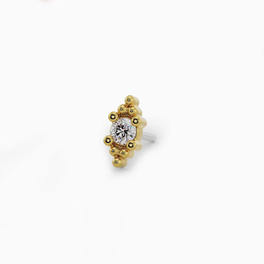 Celestial Nose Stud Allure - Bali Blossom Diamond