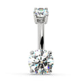 Ethereal Navel Piercing Elegance - CTW GIA Diamond