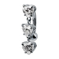Celestial Navel Piercing Legacy - Trinity Heart Cubic
