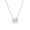 Timeless Diamond Pendant Elegance - Oval Diamond