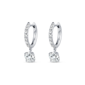 Royal Diamond Earrings Grandeur - Round Diamond Hoop