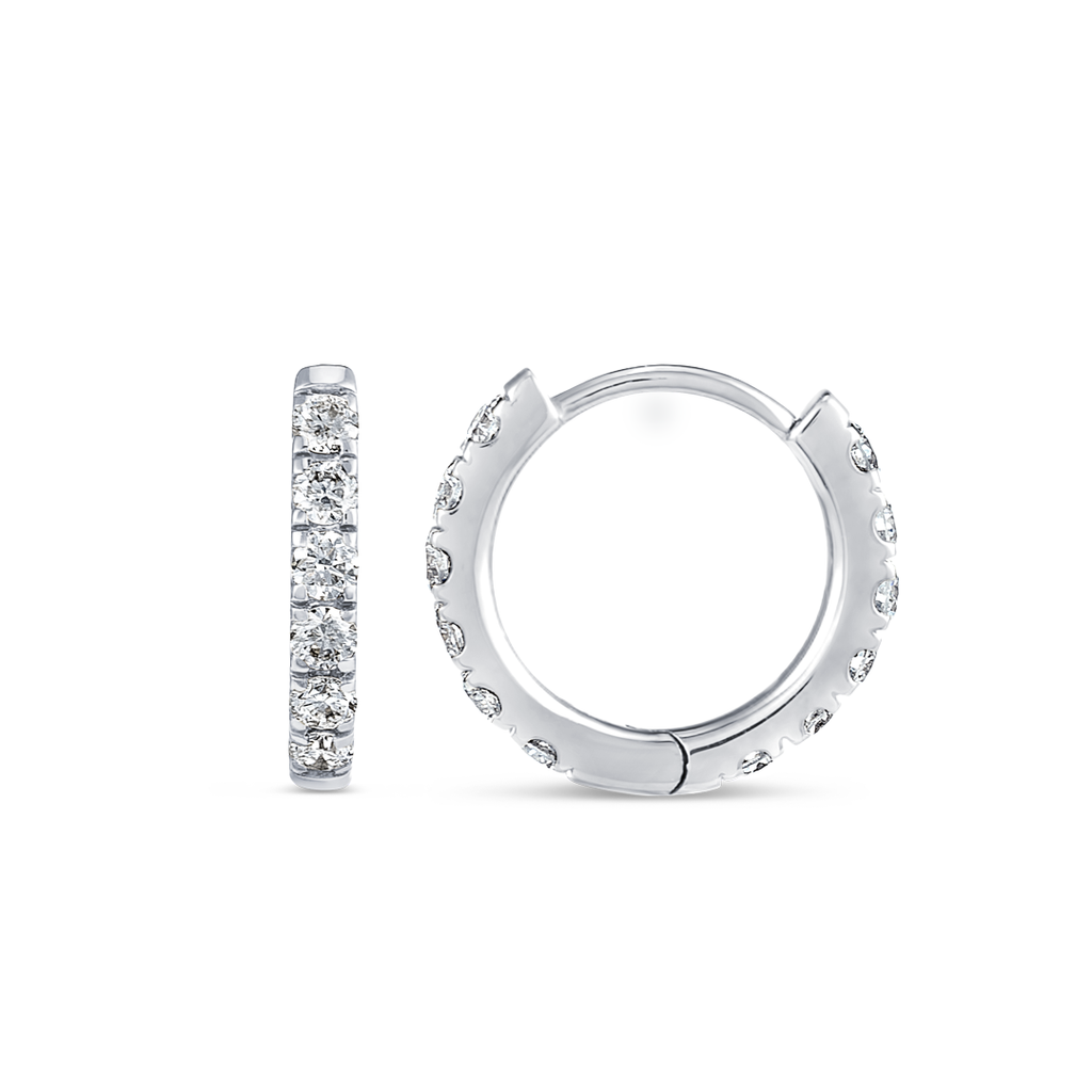 Majestic Diamond Earrings Grandeur - Small Diamond Huggie