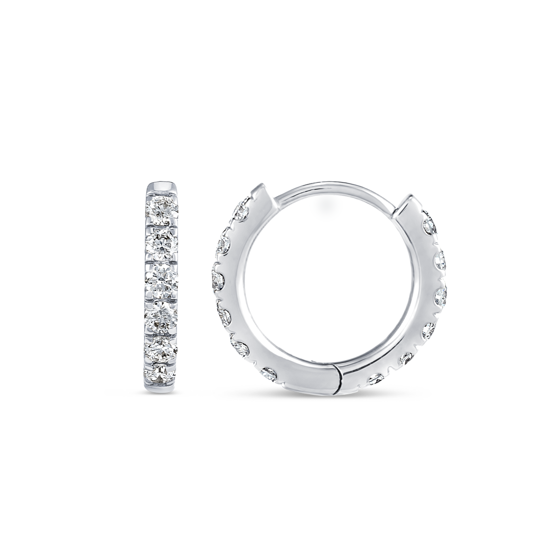 Majestic Diamond Earrings Grandeur - Small Diamond Huggie