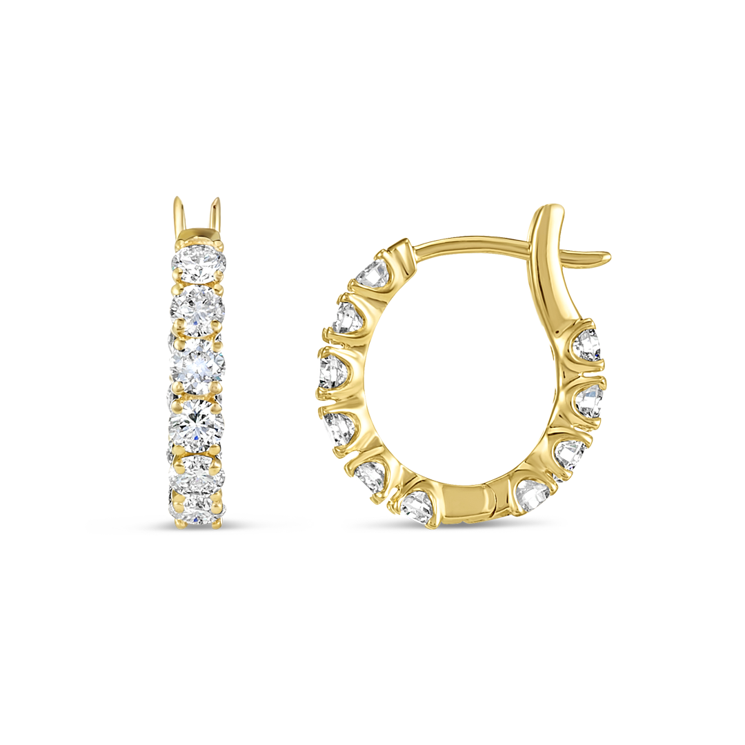 Aura Diamond Earrings Legacy - Mini Diamond Hoop