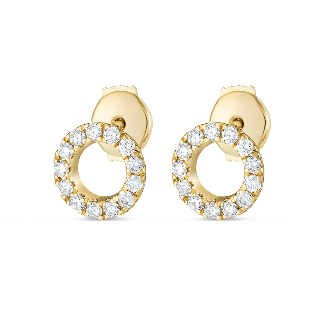 Infinite Diamond Earrings Elegance - Circular Diamond