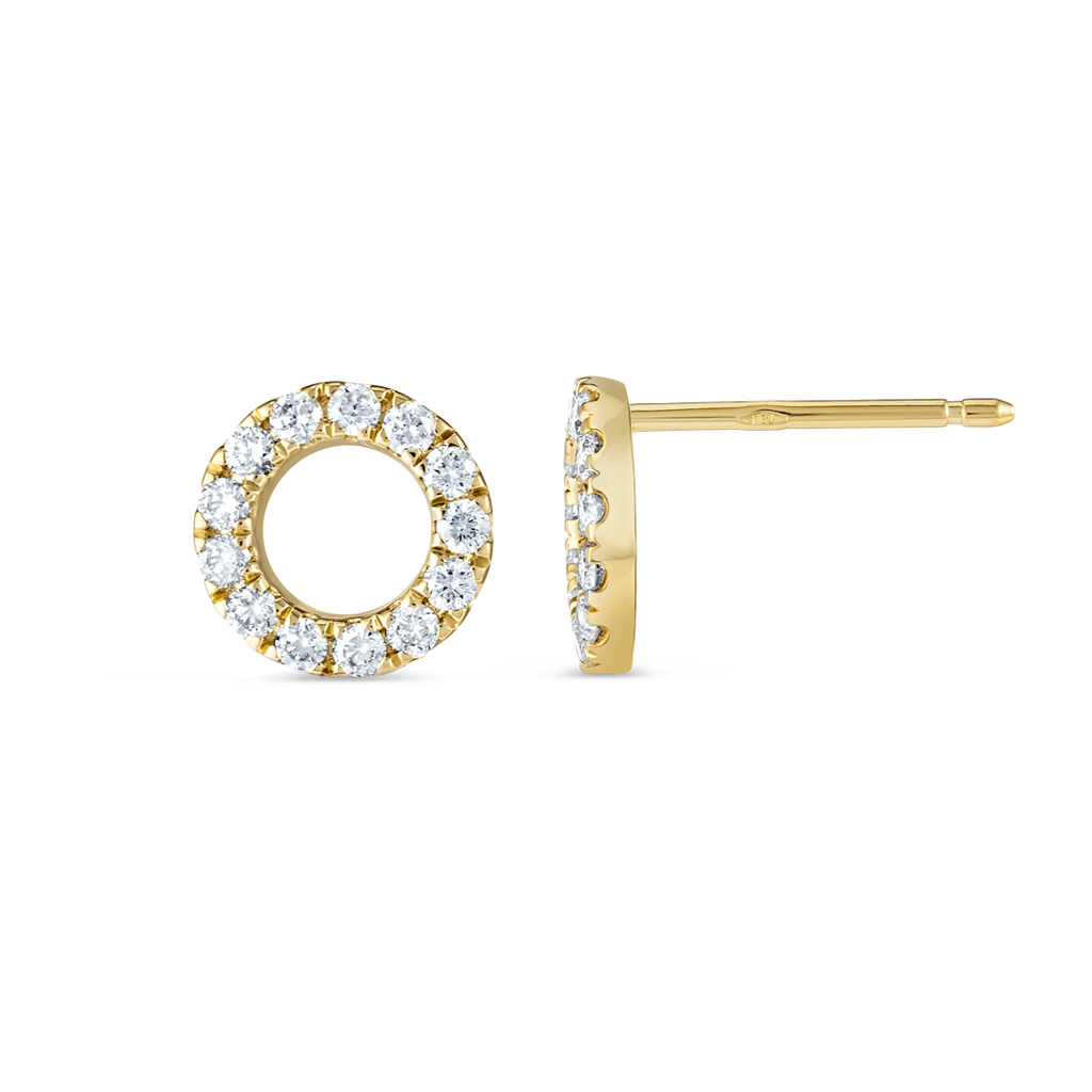 Infinite Diamond Earrings Elegance - Circular Diamond