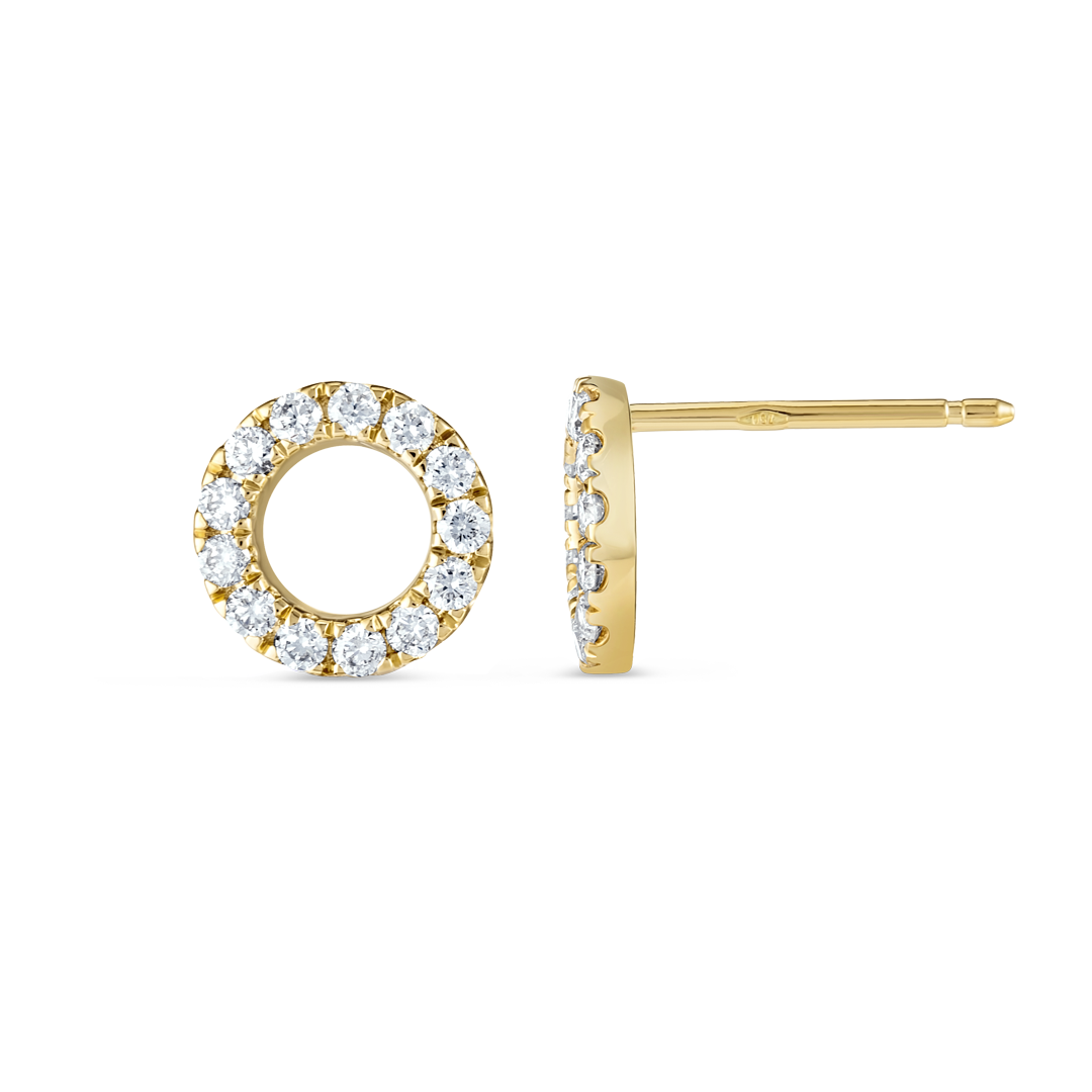 Infinite Diamond Earrings Elegance - Circular Diamond