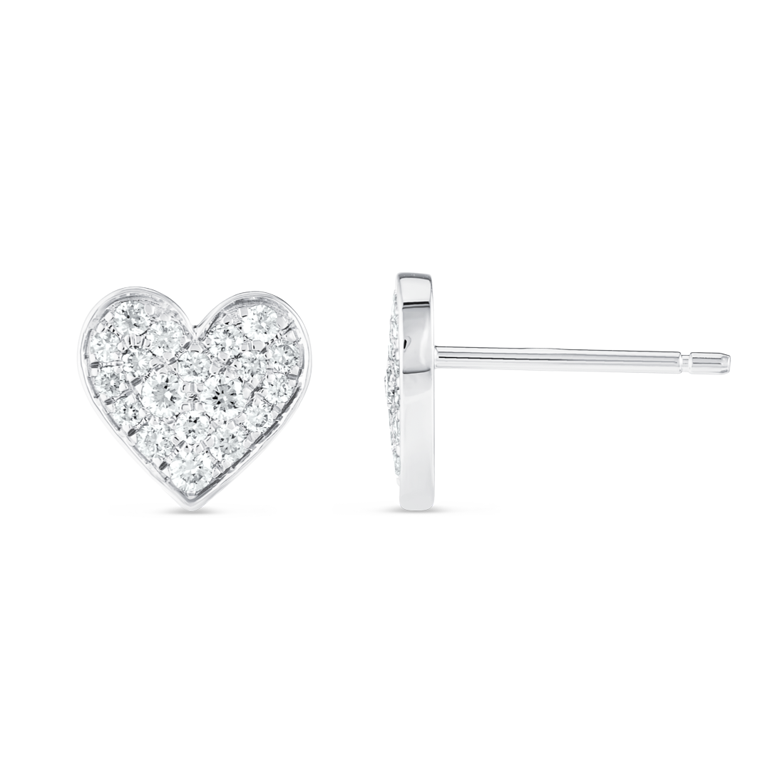 Majestic Diamond Earrings Radiance - Diamond Heart