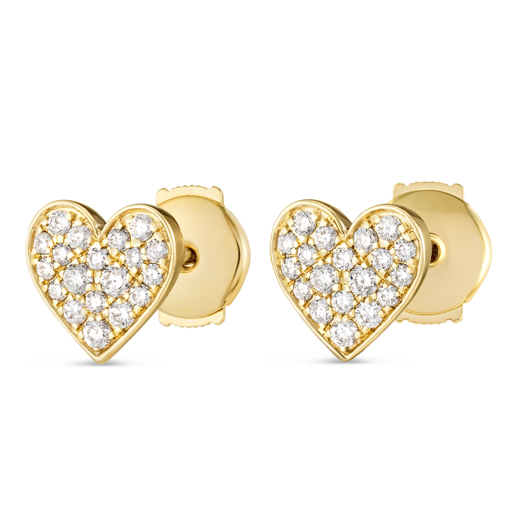 Majestic Diamond Earrings Allure - Diamond Heart