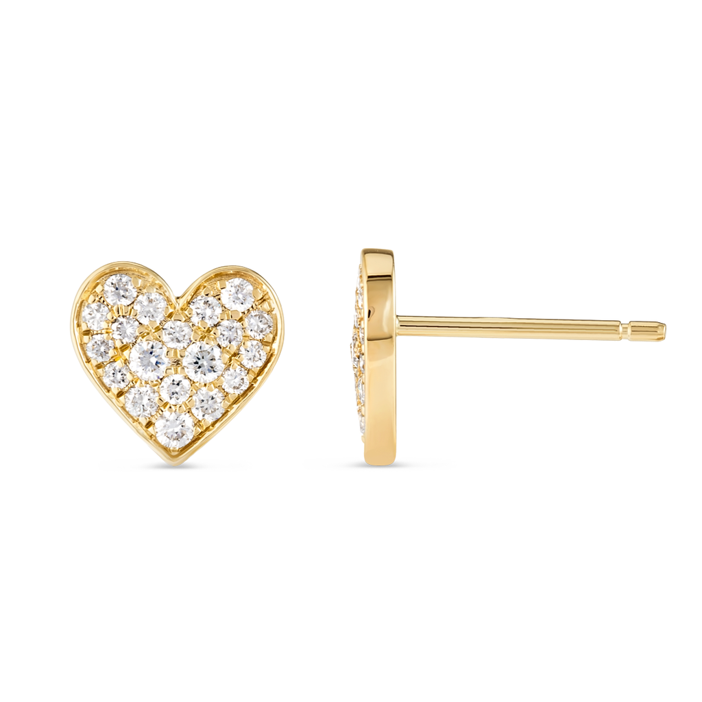 Majestic Diamond Earrings Allure - Diamond Heart