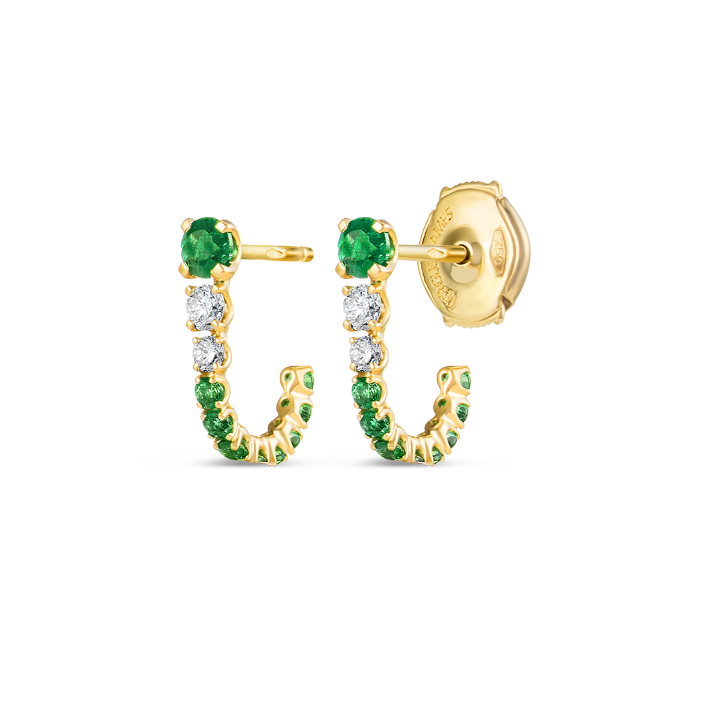 Sovereign Diamond Earrings Grace - Graduated Emerald Diamond