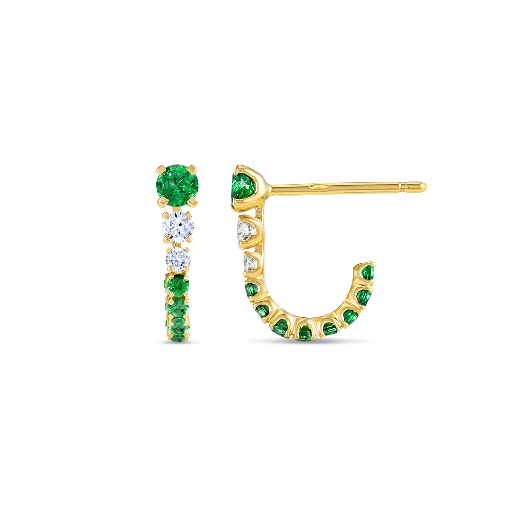 Sovereign Diamond Earrings Grace - Graduated Emerald Diamond