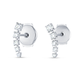 Royal Diamond Earrings Heirloom - Half Moon Diamond