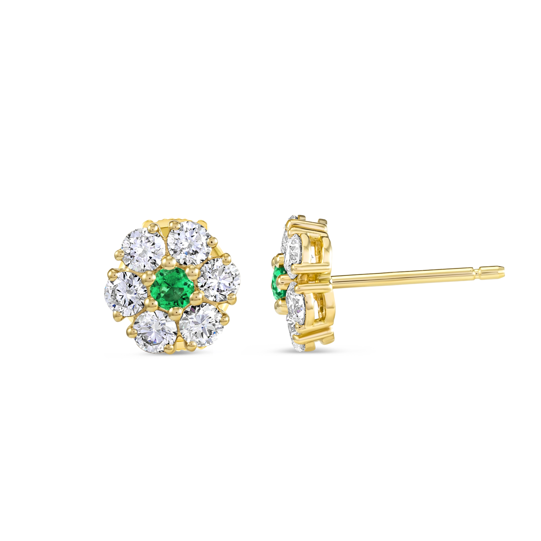 Infinite Diamond Earrings Elite - Colombian Emerald Diamond