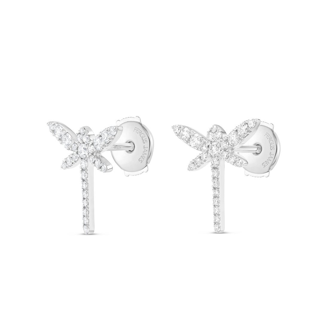 Regal Diamond Earrings Illumination - Dragonfly Diamond