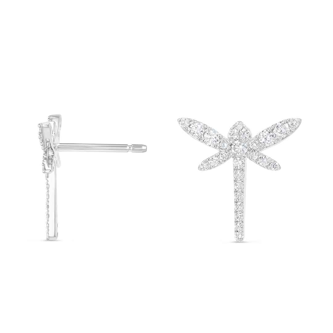 Regal Diamond Earrings Illumination - Dragonfly Diamond