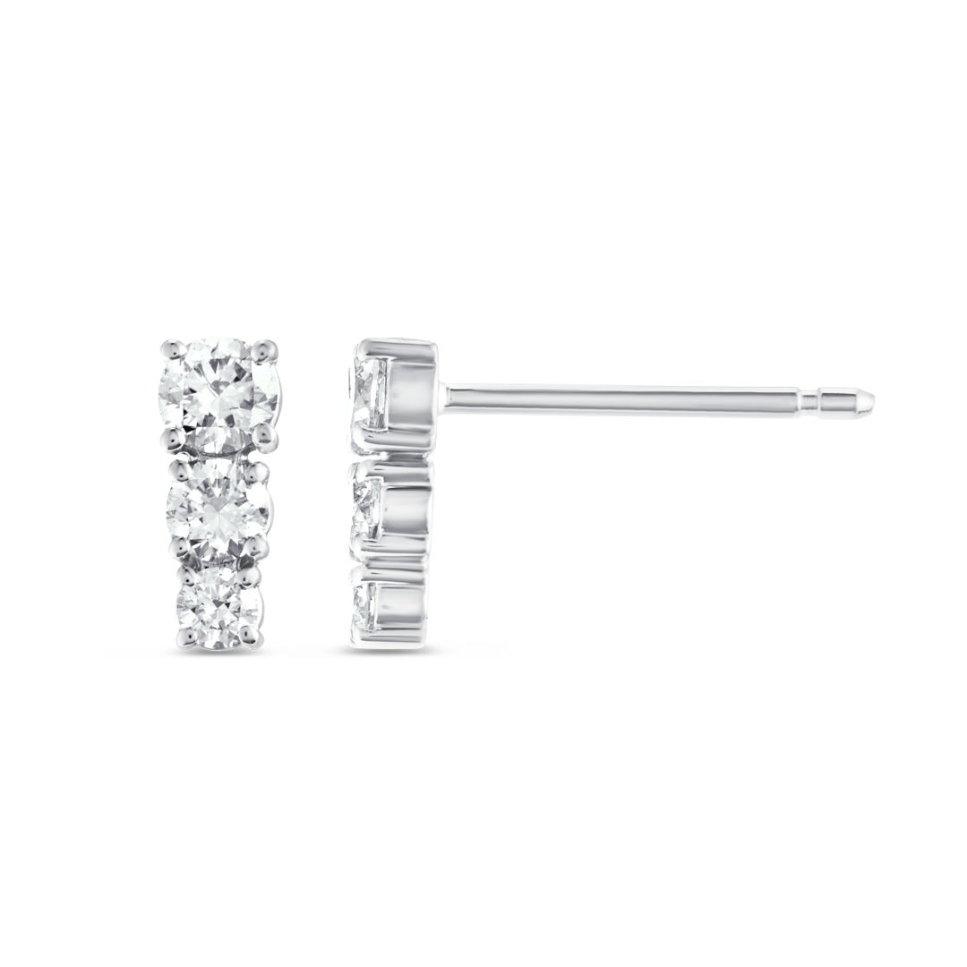 Infinite Diamond Earrings Heirloom - Petite Trio Diamond