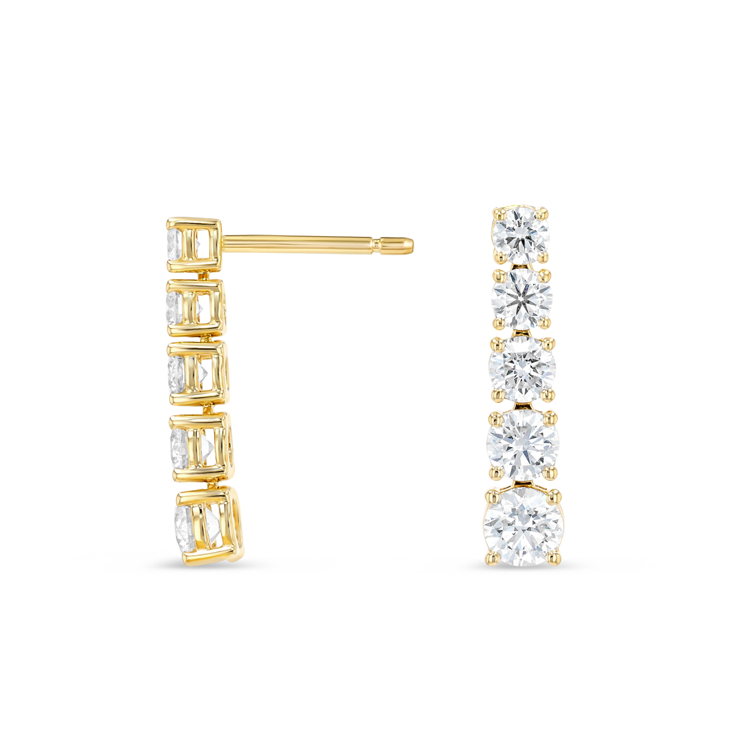 Infinite Diamond Earrings Legacy - Petite Graduated Round