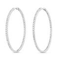 Luminous Diamond Earrings Elite - Large Diamond Hoop