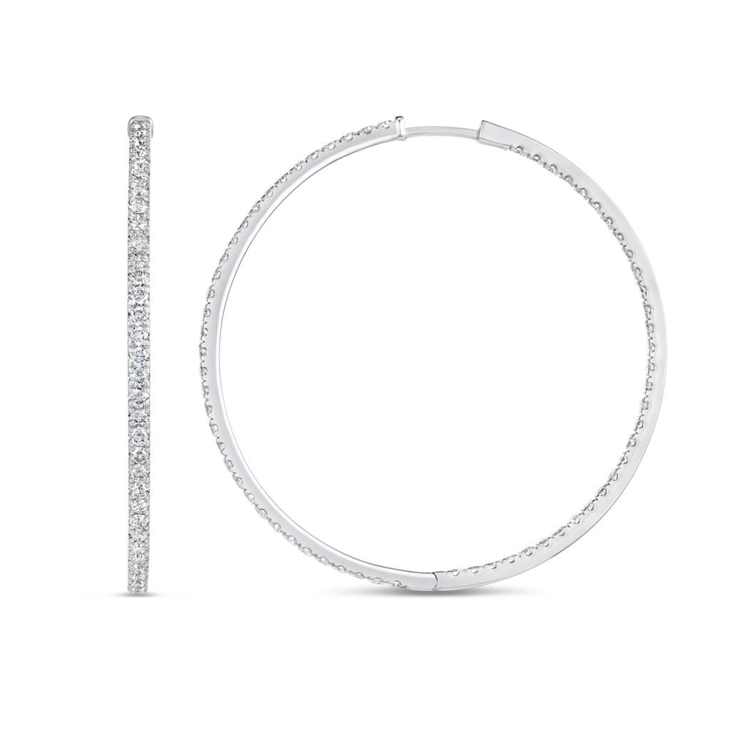 Luminous Diamond Earrings Elite - Large Diamond Hoop