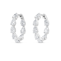 Luminous Diamond Earrings Allure - Pear Diamond Hoop