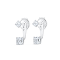 Infinite Diamond Earrings Elegance - Asscher Shaped Diamond