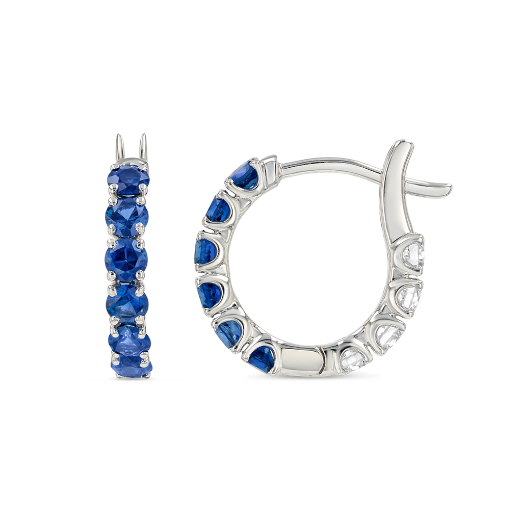 Serene Diamond Earrings Elite - Mini Blue Sapphire