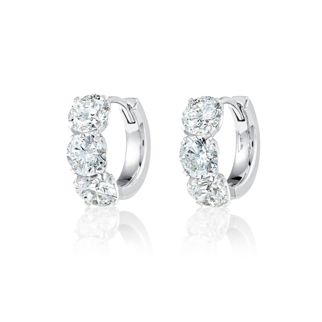 Infinite Diamond Earrings Heirloom - Large Huggie