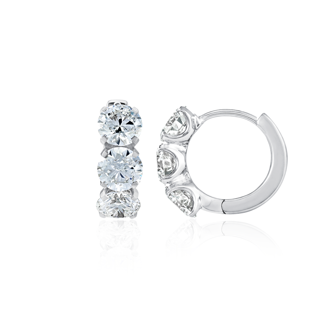 Infinite Diamond Earrings Heirloom - Large Huggie
