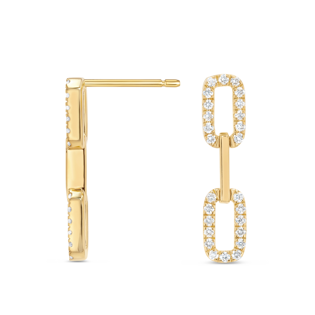 Eternal Diamond Earrings Grandeur - Double Diamond Link