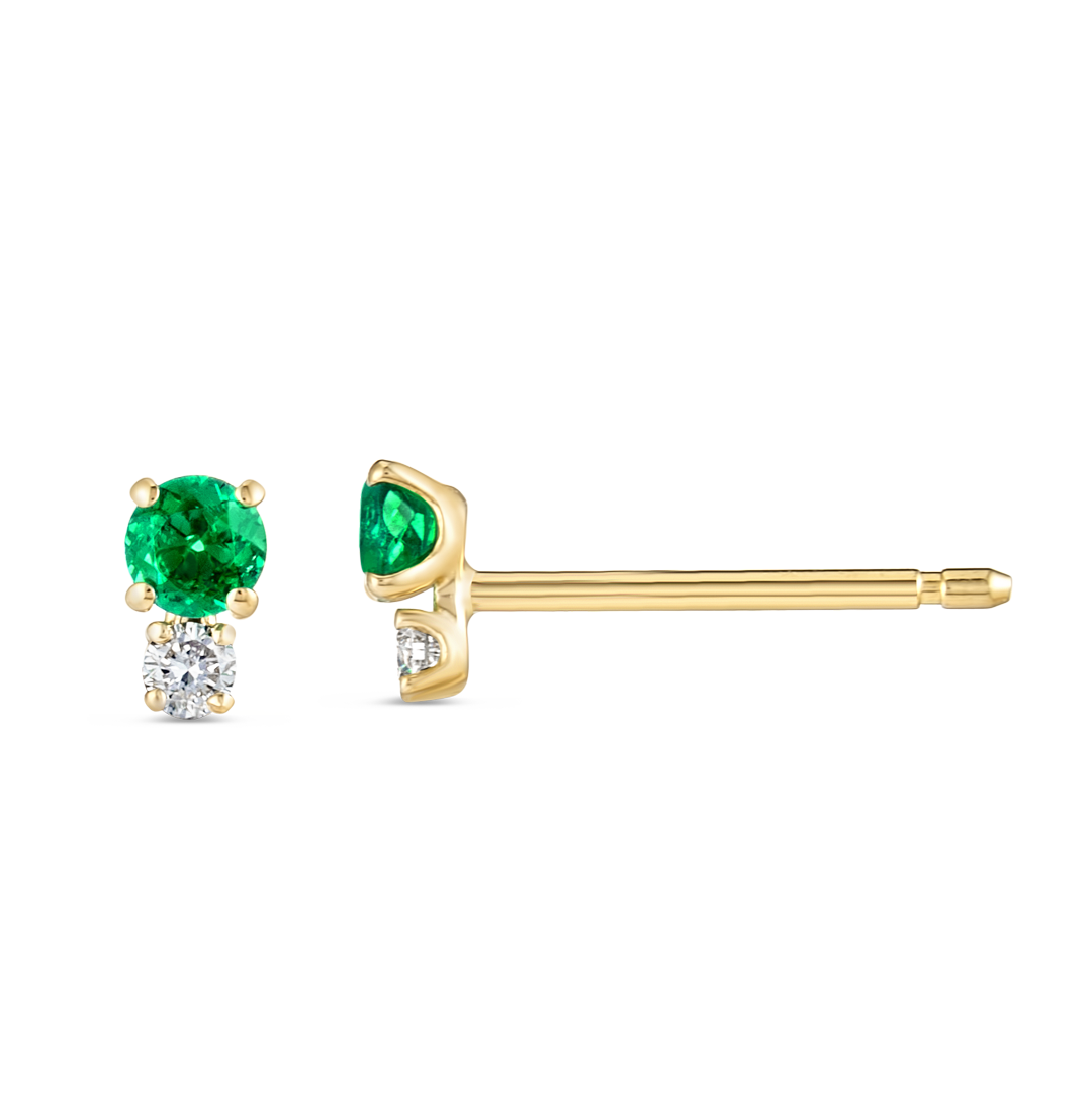 Aura Diamond Earrings Grandeur - Mini Duo Colombian