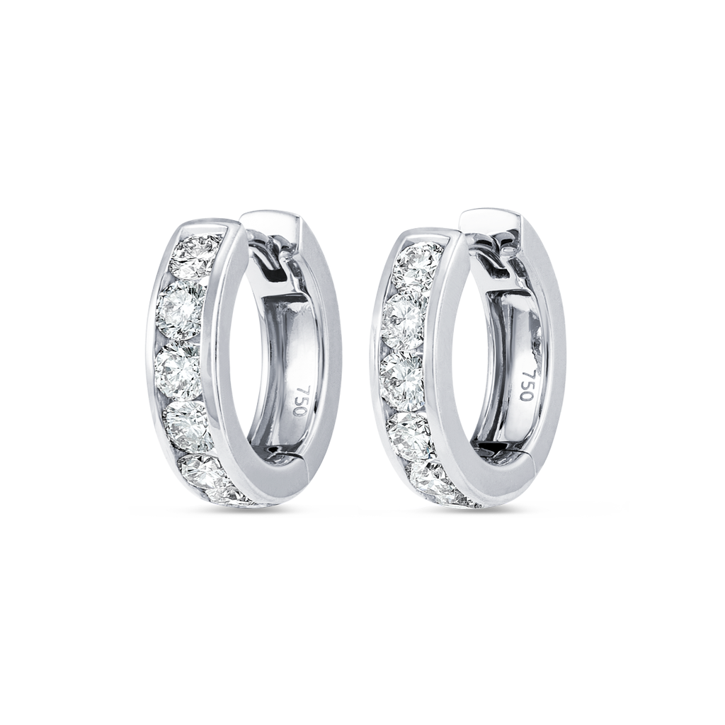 Aura Diamond Earrings Harmony - Channel Set Diamond