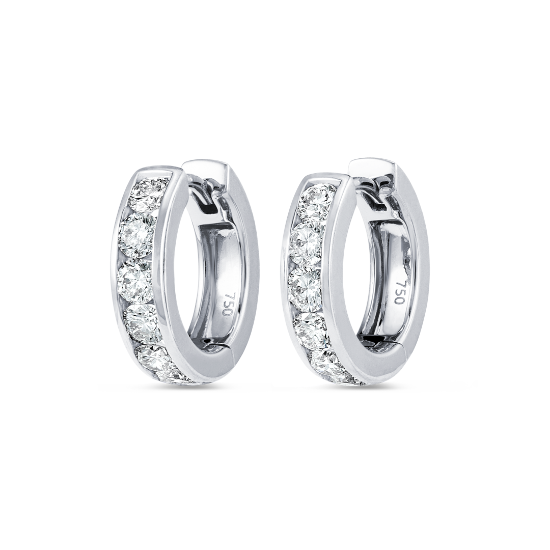Aura Diamond Earrings Harmony - Channel Set Diamond