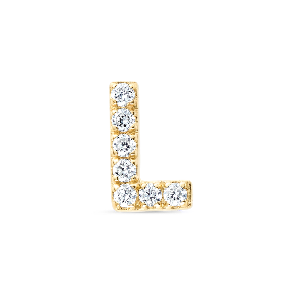 Majestic Diamond Earrings Opulence - Letter