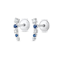 Sovereign Diamond Earrings Elegance - Half Moon Diamond