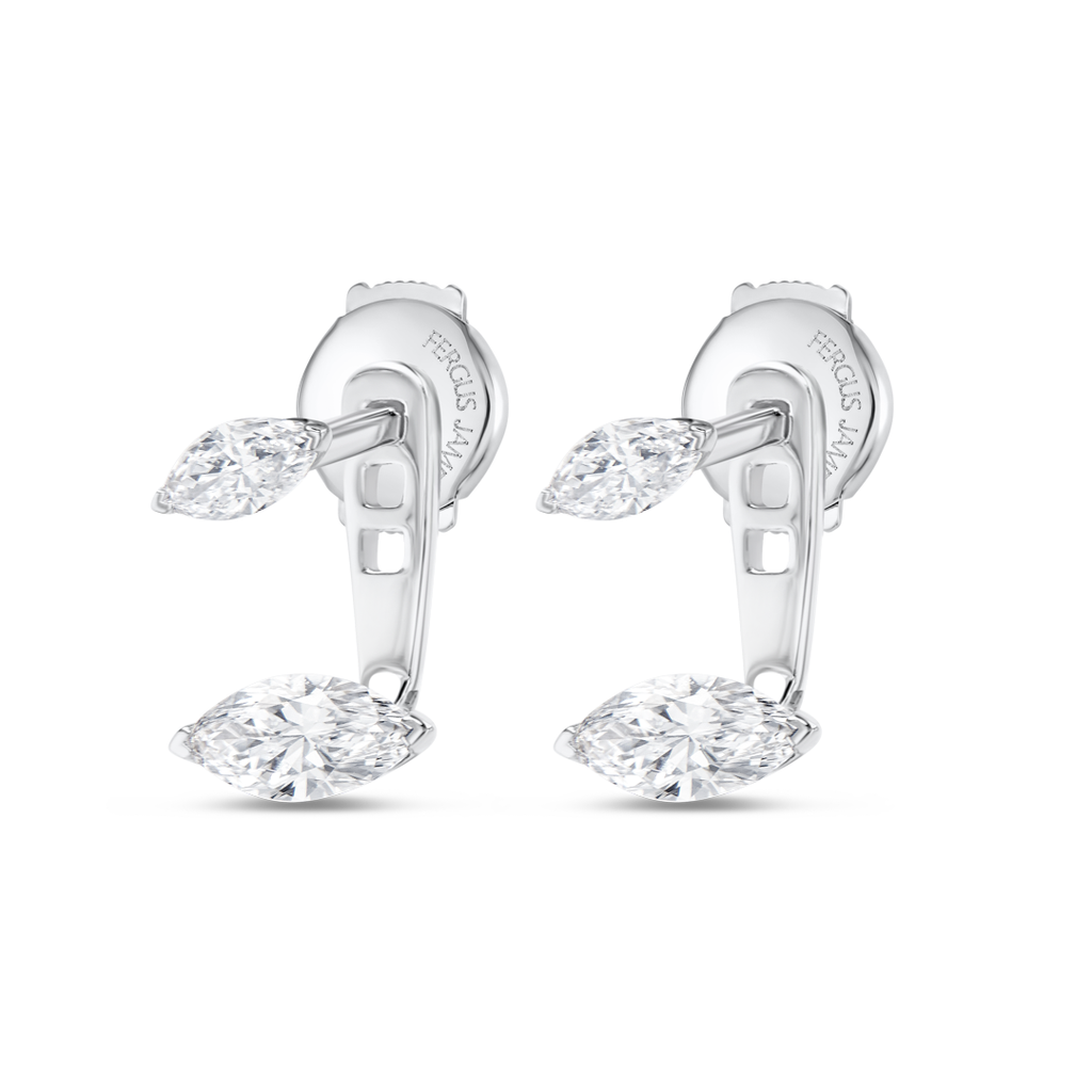 Aura Diamond Earrings Opulence - Marquise Shaped Diamond