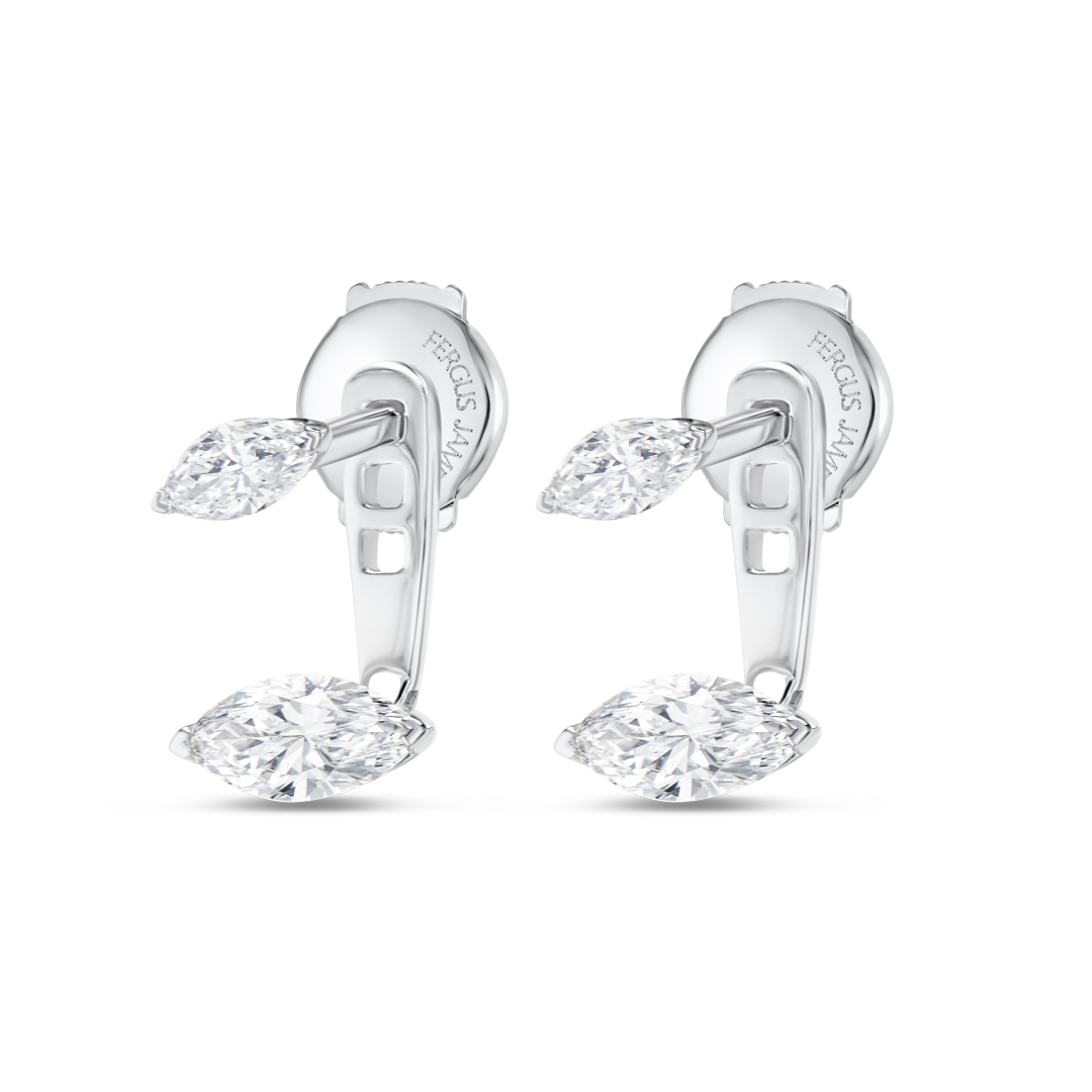 Aura Diamond Earrings Opulence - Marquise Shaped Diamond