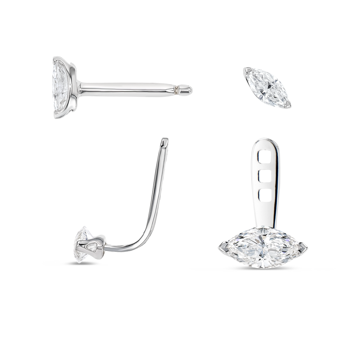Aura Diamond Earrings Opulence - Marquise Shaped Diamond