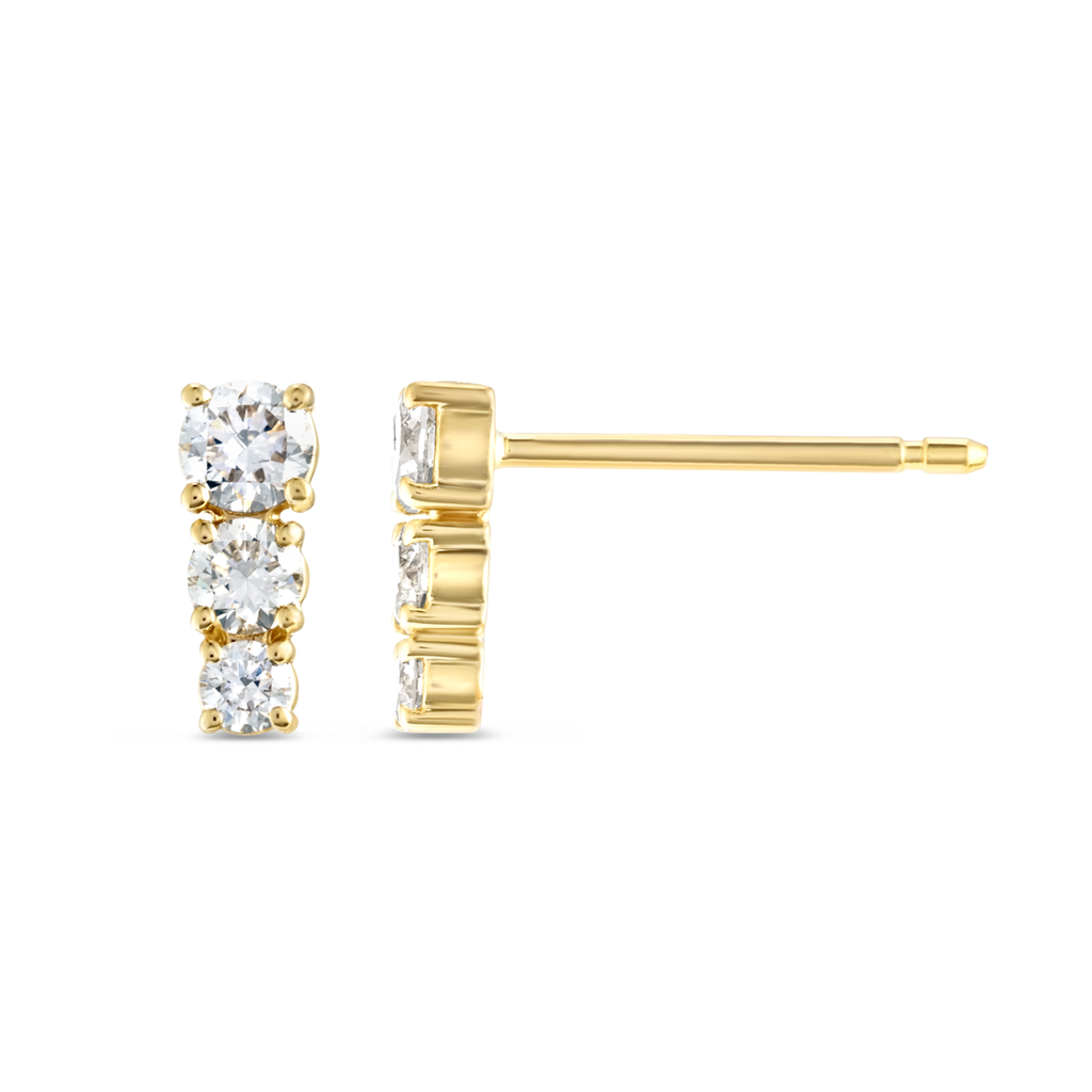 Sovereign Diamond Earrings Illumination - Petite Trio Diamond