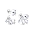 Regal Diamond Earrings Illumination - Petite Huggie Curl