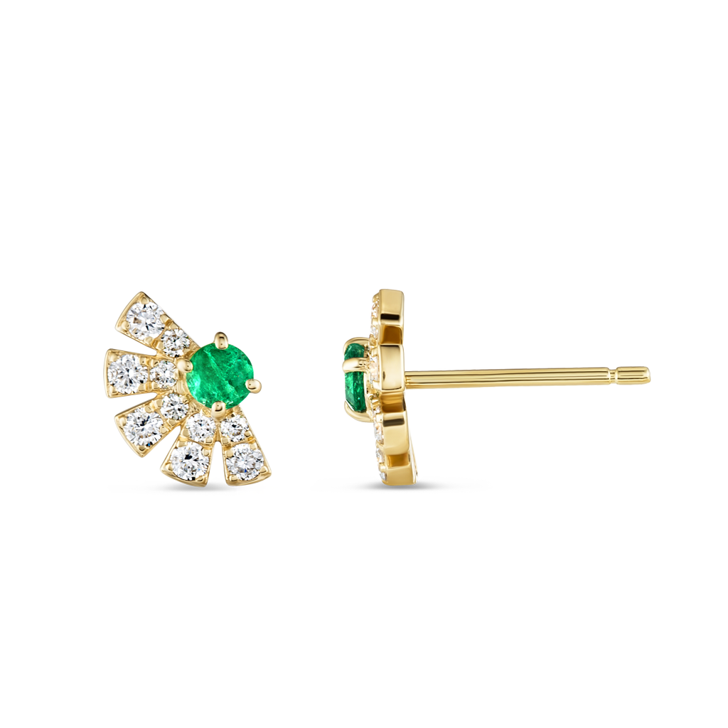Ethereal Diamond Earrings Legacy - Emerald Diamond Sunrise