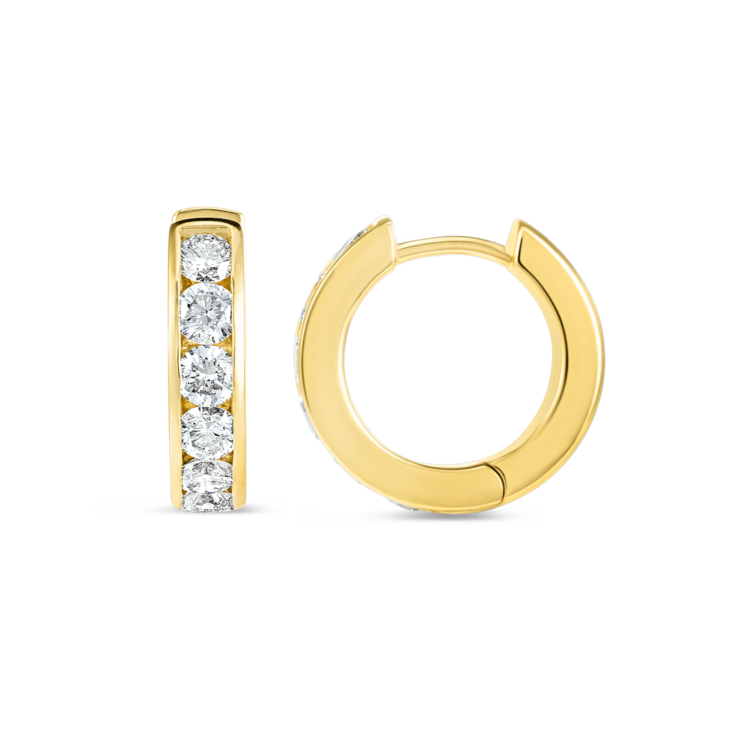 Royal Diamond Earrings Harmony - Channel Set Diamond