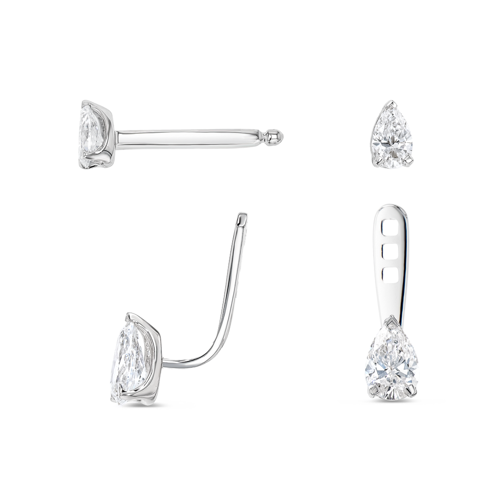 Celestial Diamond Earrings Illumination - Pear Shaped Diamond