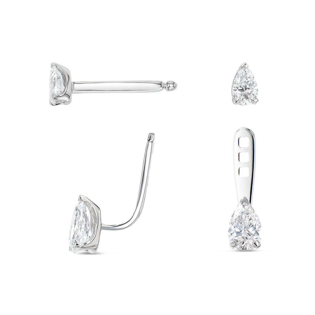 Celestial Diamond Earrings Illumination - Pear Shaped Diamond