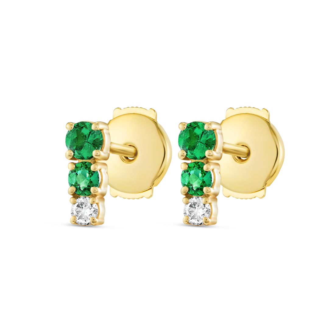 Majestic Diamond Earrings Illumination - Petite Trio Colombian