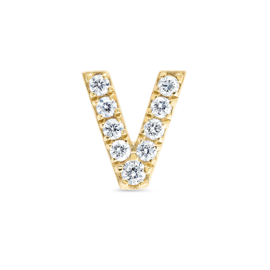 Sovereign Diamond Earrings Illumination - Letter